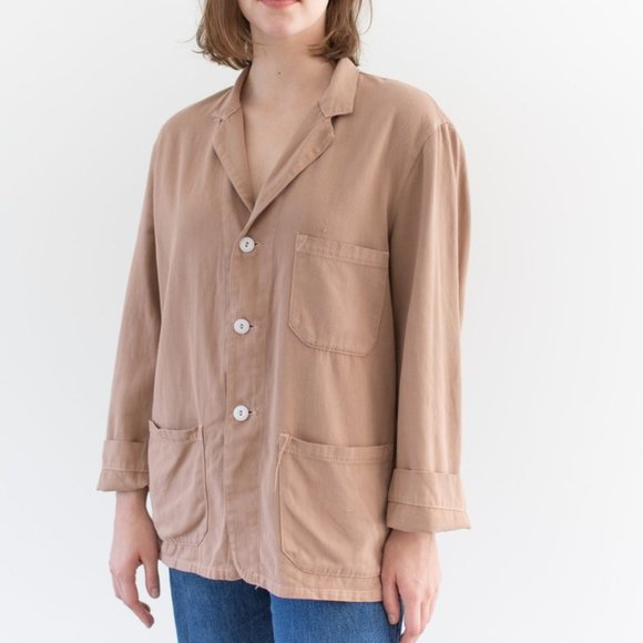 RAWSON Vintage Overdye Chore Jacket Cotton French Workwear - Picture 2 of 5